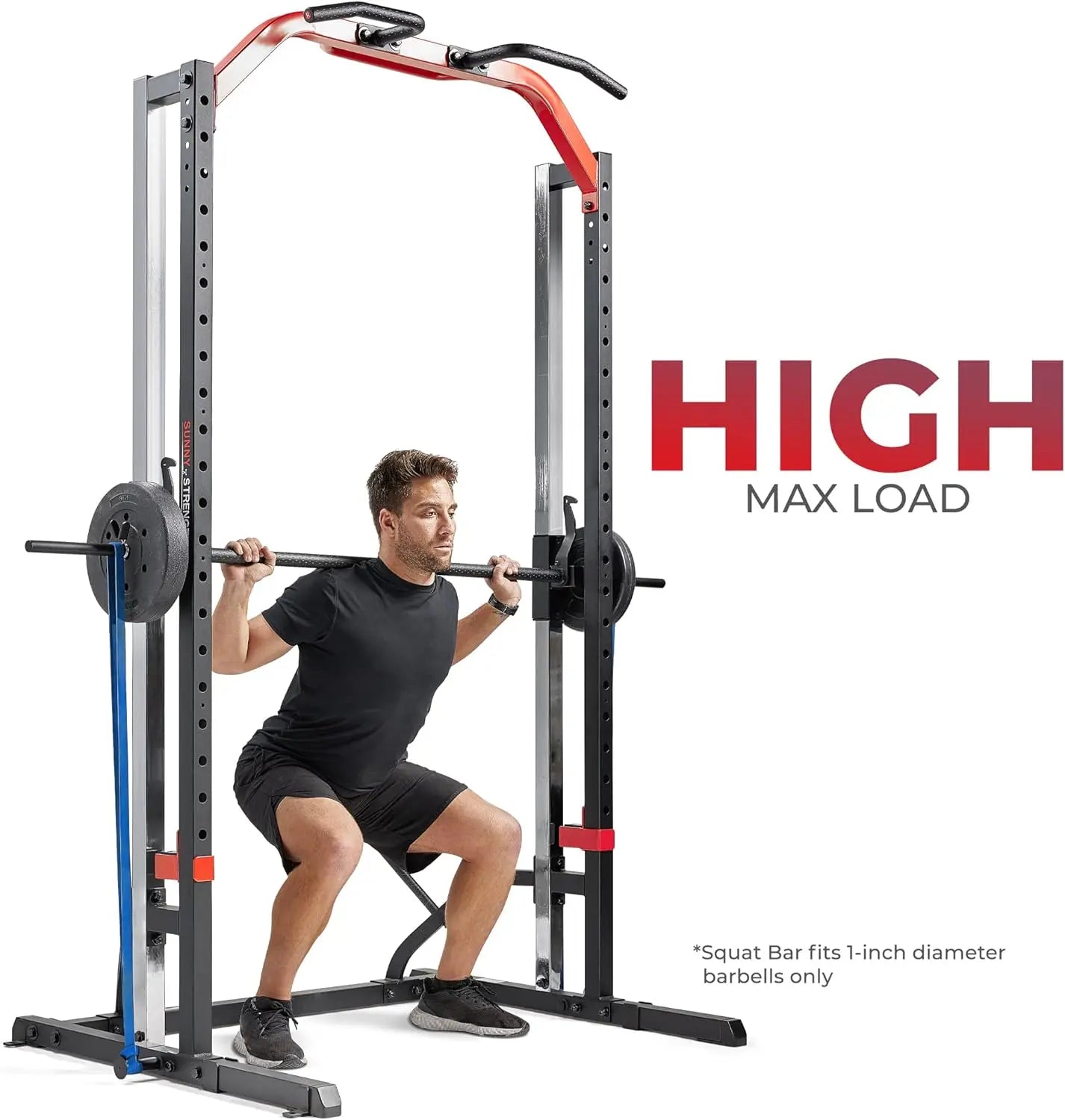 Sunny Health & Fitness Premium Squat Smith Machine Power Rack