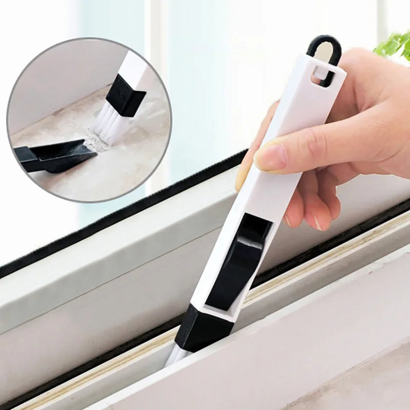 1pc/lot Multifunction Computer Window Cleaning Brush Window Groove Keyboard Cleaner Nook Cranny Dust Shovel Window Track Cleaner