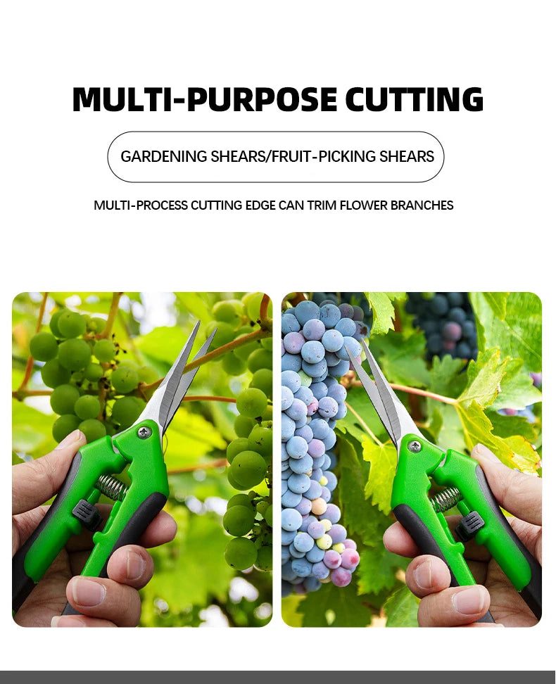 Garden Tools Secateurs Bonsai Shears Metal Gardening Scissor Pruning Tool Hand Cutter Fruit Picking Weed Household Potted 1PC