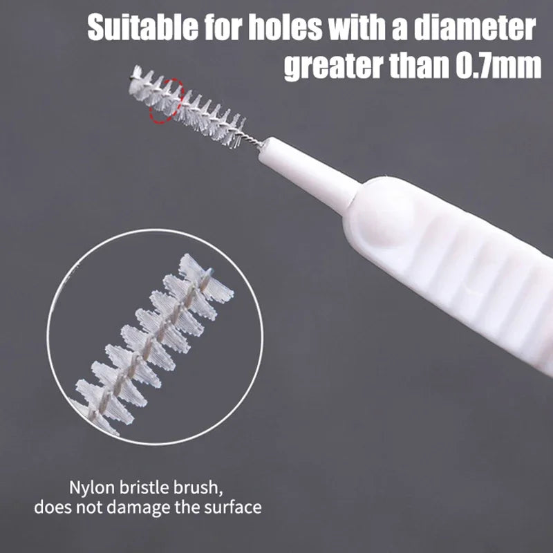 Shower Nozzle Cleaning Brush, White Multifunction Showerhead Crevice Cleaning Brush For Household, Bathroom Accessories