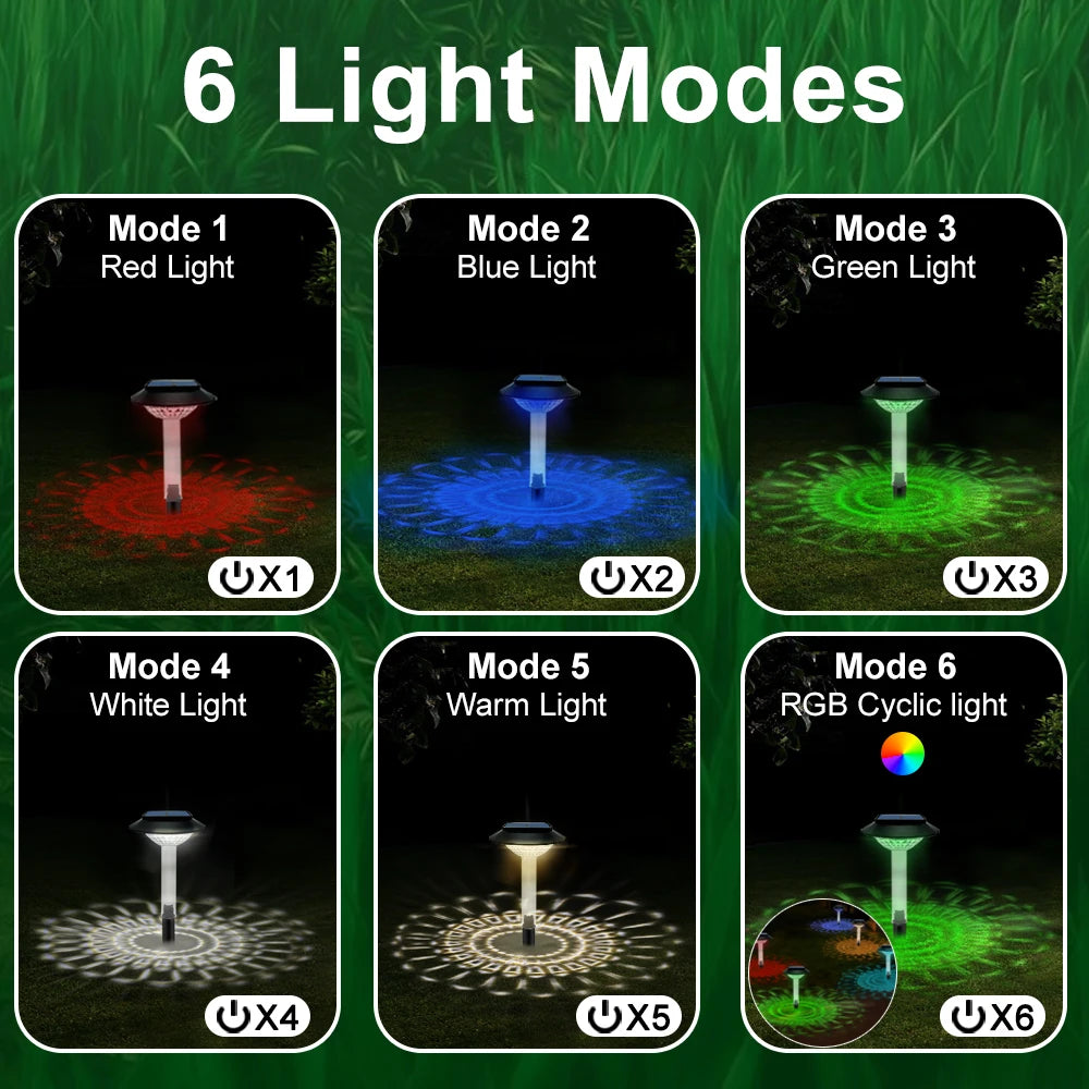 Solar Pathway Lights Outdoor Solar Pathway Garden Lamp Waterproof Landscape Lights Walkway Driveway Lawn Patio Garden Decor