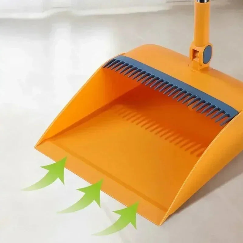 Household Broom Dustpan combination rotary long-rod broom set two-piece broom combination cleaning multi-functional broom