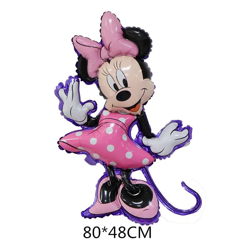 Mickey Minnie Mouse Balloons Disney Cartoon Foil Balloon Baby Shower Birthday Party Decorations Kids Classic Toys Air Gift