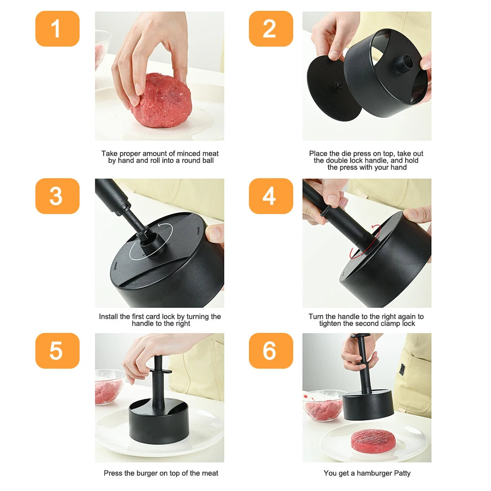 Plastic Hamburger Meat Press Burger Maker Kitchen Deli for Burger Beef Veggie Maker Mold Burgers Patties Cooking Kitchenware