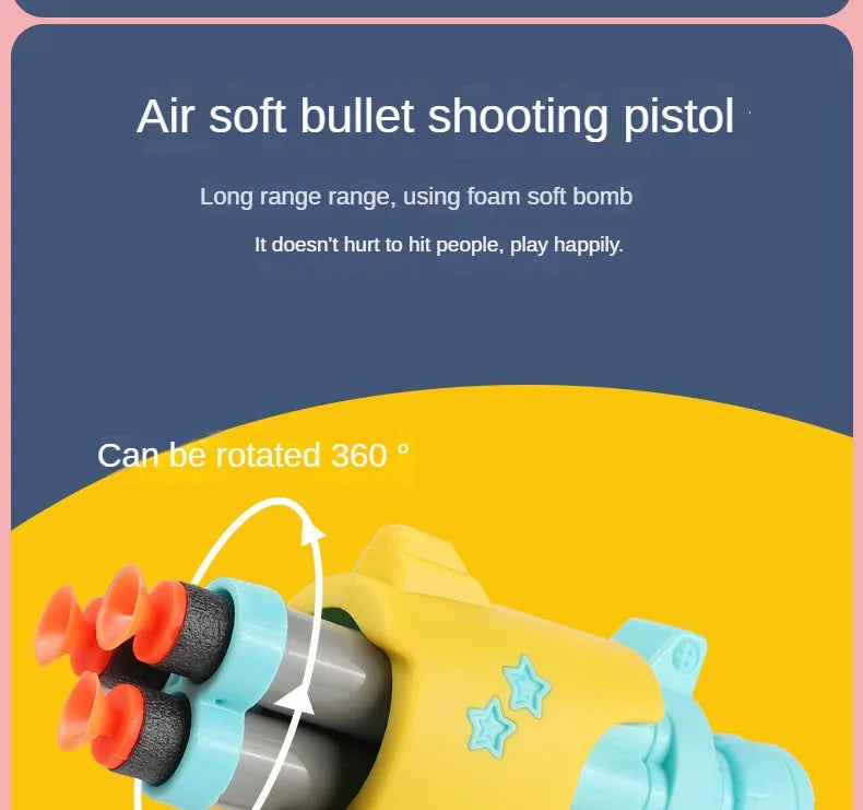 Radish Soft Bullets Guns Children'S Toy Guns Model Fidget Toy for Kids Adults Stress Relief Toy Children Decompression Gift