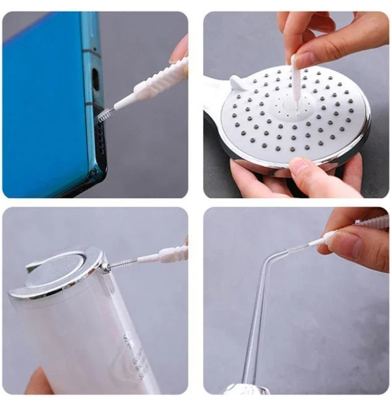 Shower Nozzle Cleaning Brush, White Multifunction Showerhead Crevice Cleaning Brush For Household, Bathroom Accessories