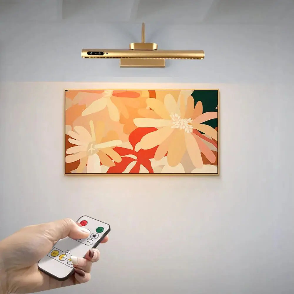 4000mAh Painting Picture Light Portrait With Remote Living Room Wireless Wall Lamp Art Display Rechargeable Battery Operated