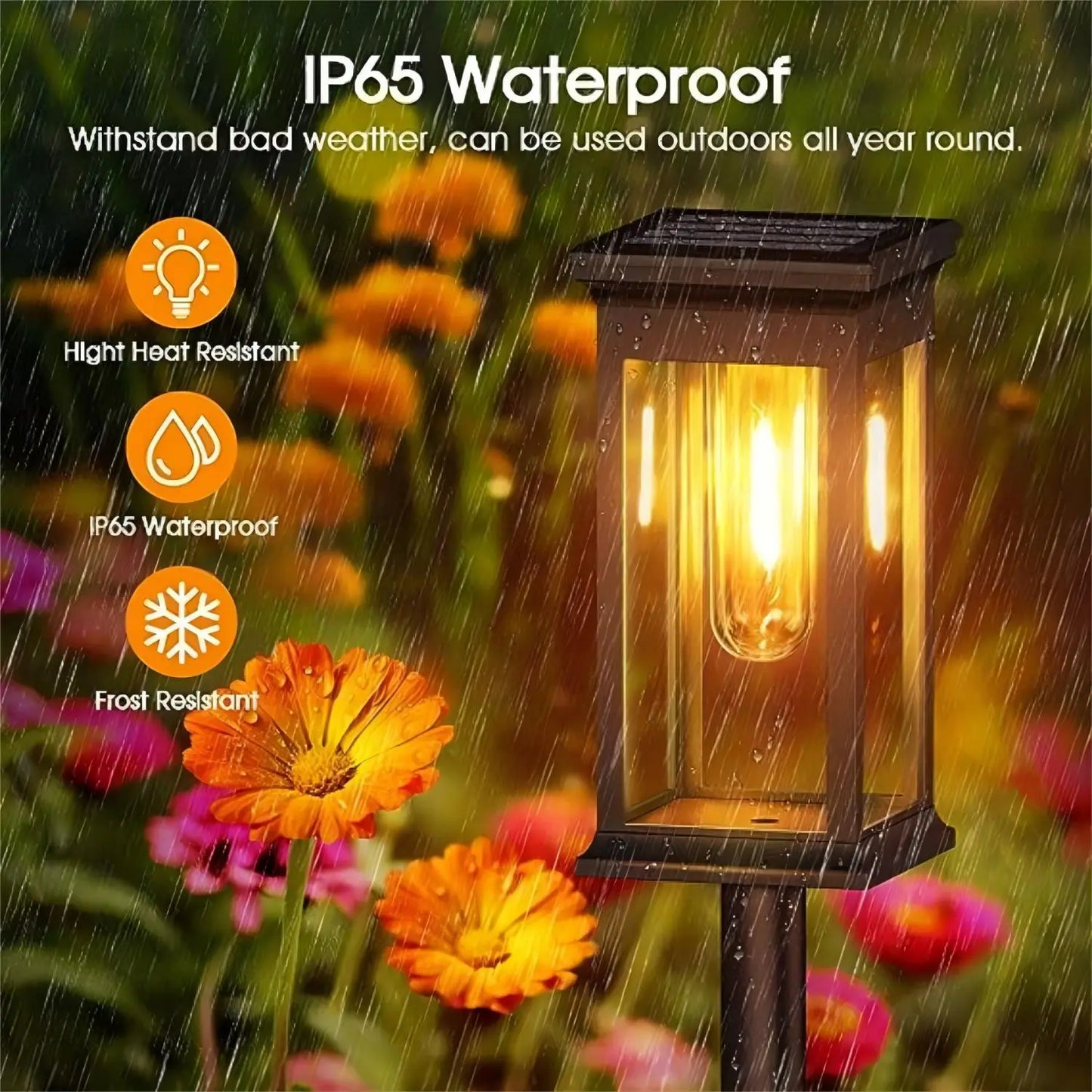 Solar Pathway Lights Outdoor Solar Pathway Garden Lamp Waterproof Landscape Lights Walkway Driveway Lawn Patio Garden Decor