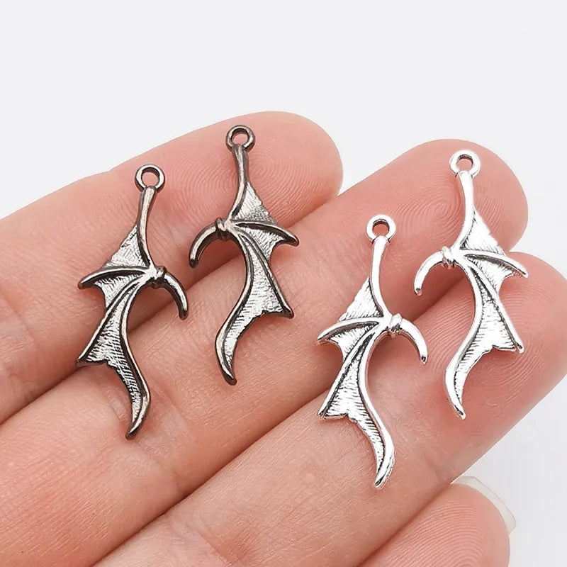 20pcs 31x13mm  Demon Wings Dragon Wings Bat Wings Charms Designer Charms Fit Jewelry Making DIY Jewelry Findings