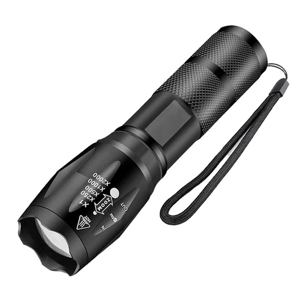 Portable Rechargeable Zoom LED Flashlight XP-G Q5 Mini Flash Light Torch Lantern 3 Lighting Modes Camping Lamp