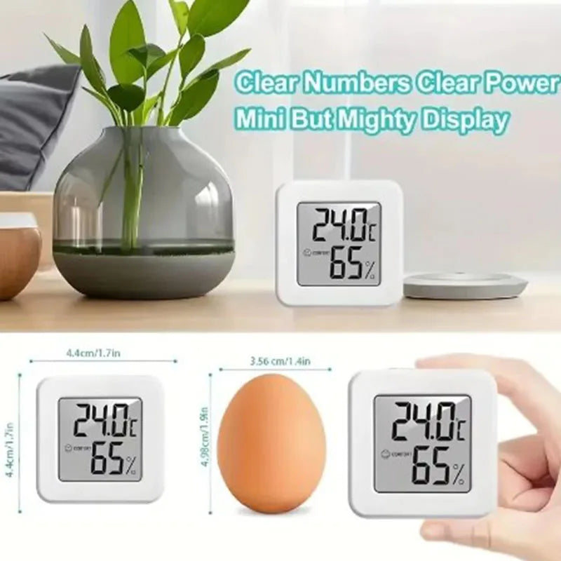 Indoor Mini Temperature and Humidity Meter, Bedroom Temperature Meter, Portable Electronic Digital Display, Humidity and Tempera