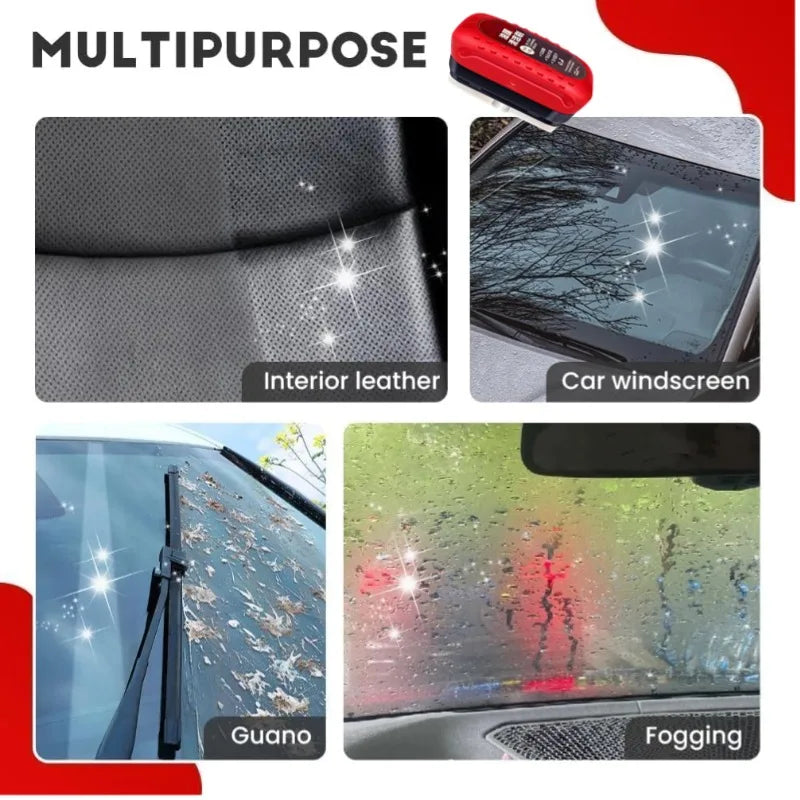 Car Glass Oil Film Cleaning Brush Auto Glass Sponge Cleaning Brush Front Inner Windshield Glass Oil Film Cleaner For Car Clean