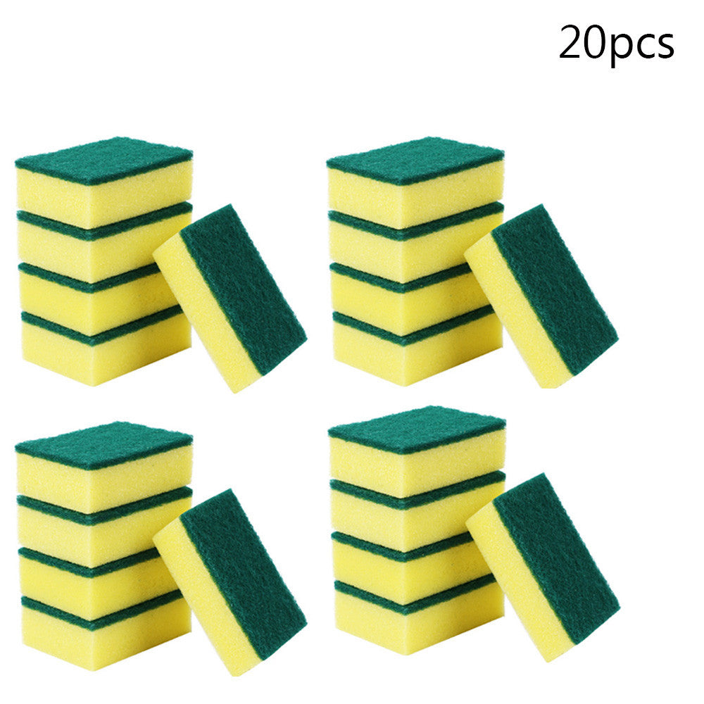 20/30pcs Dishwashing Sponge Kitchen Nano Emery Magic Clean Rub Pot Rust Focal Stains Sponge Removing Cleaning Brush Sponges