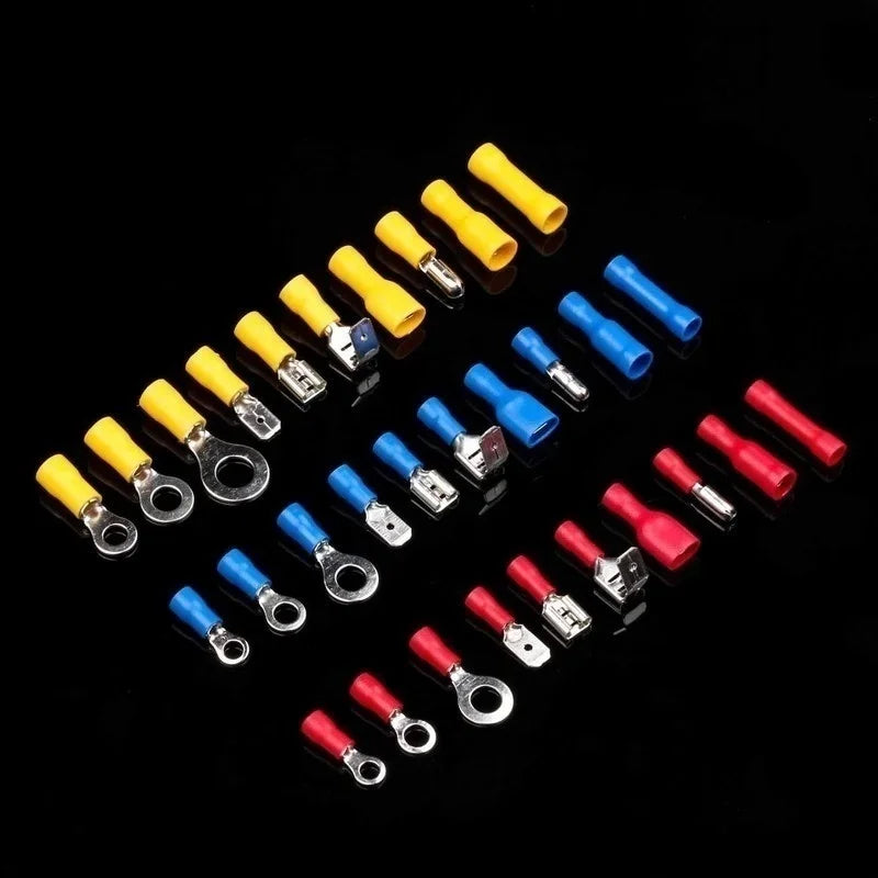 102/280/300/480PCS Wire Connector Kit Male Female Insulated Terminals Cold Crimp Terminals Assorted Crimp Terminals Spade