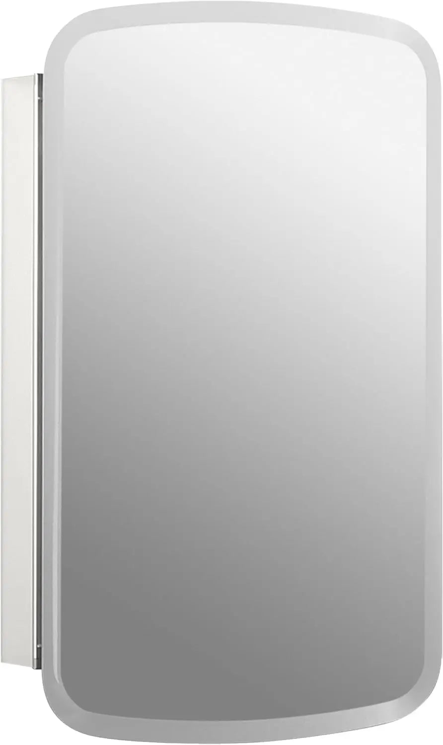 CB-CLC2026FS 20" W x 26" H Single-Door Bathroom Medicine Cabinet with Mirror, Recessed or Surface Mount Bathroom Wall Cab