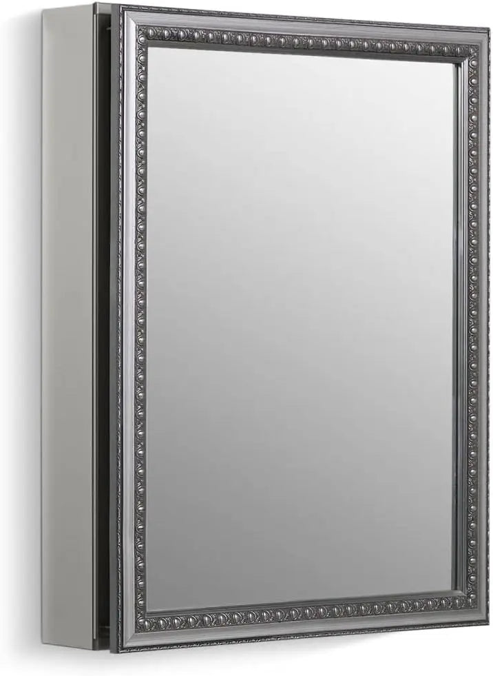 CB-CLC2026FS 20" W x 26" H Single-Door Bathroom Medicine Cabinet with Mirror, Recessed or Surface Mount Bathroom Wall Cab