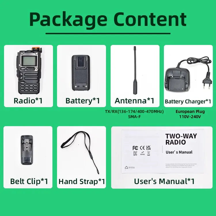 Quansheng UV K5 (8) Walkie Talkie Portable Am Fm Two Way Radio Commutator Station Amateur Ham Wireless Set Long Range Receiver