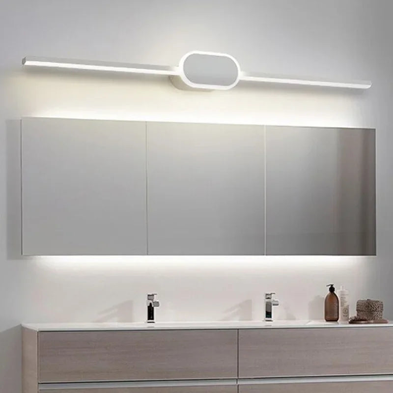 Modern LED Wall Light Bathroom Hardwares LED Wall Lamp Three Colors Lights Aluminum Led Bathroom Bath Mirror Line Lamp