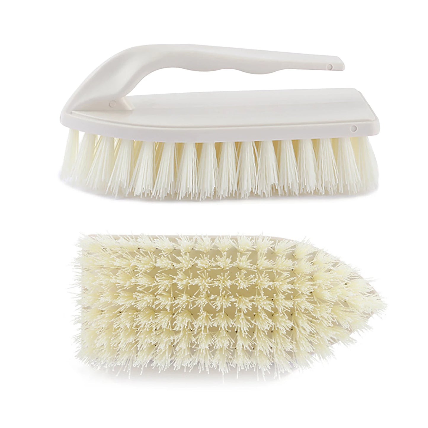 Scrubbing Brush Plastic Cleaning Scrubbing Brush With Handle Non Slip Scrubber Brush Stiff Bristles Clean Kitchen Bath Car Brush