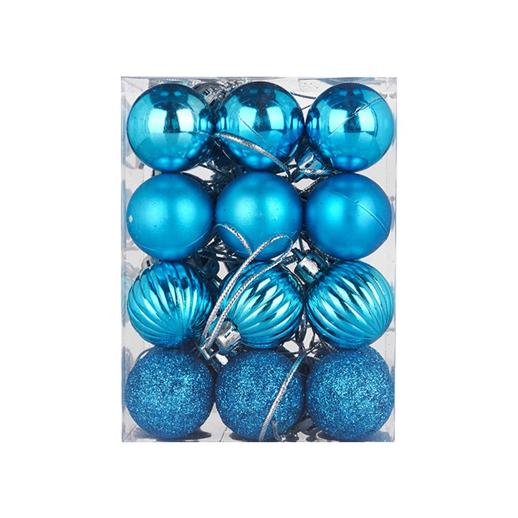 24PCS Christmas Balls 30mm Christmas Xmas Tree Ball Bauble Hanging Home Party Ornament Decor 24PCS Christmas Decoration 2024