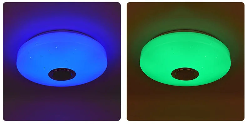 MARPOU RGB Ceiling Lamps  Smart Modern Ceiling Lighting AC 220V Music Remote Application Control Bluetooth Speaker Indoor Decor