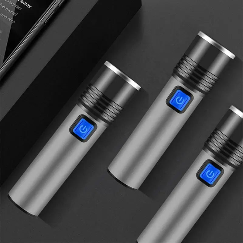 395nm UV Flashlight Blacklight Zoomable USB Rechargeable UV Light Ultraviolet Flashlight for Pet Urine Detector Resin Curing