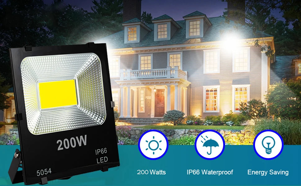 MOSLIGHTING LED Outdoor Wall Lamp 30W 50W 100W 150W 200W Floodlight High Power LED Outdoor Waterproof Spotlight Garden Lightings