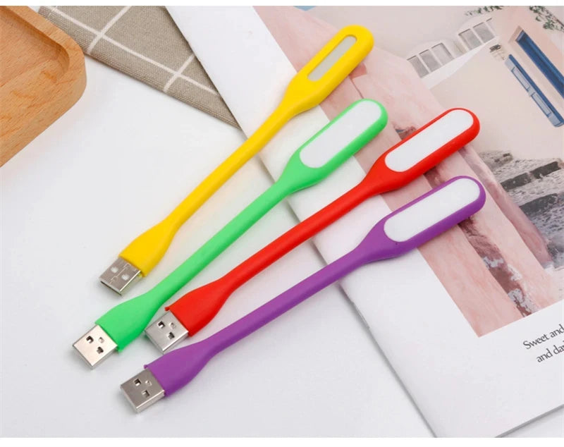 2 4PCS Mini USB LED Light Portable Book Reading Light LED Night Light DC 5V Foldable Eye Protection Lamp For Power Bank Computer