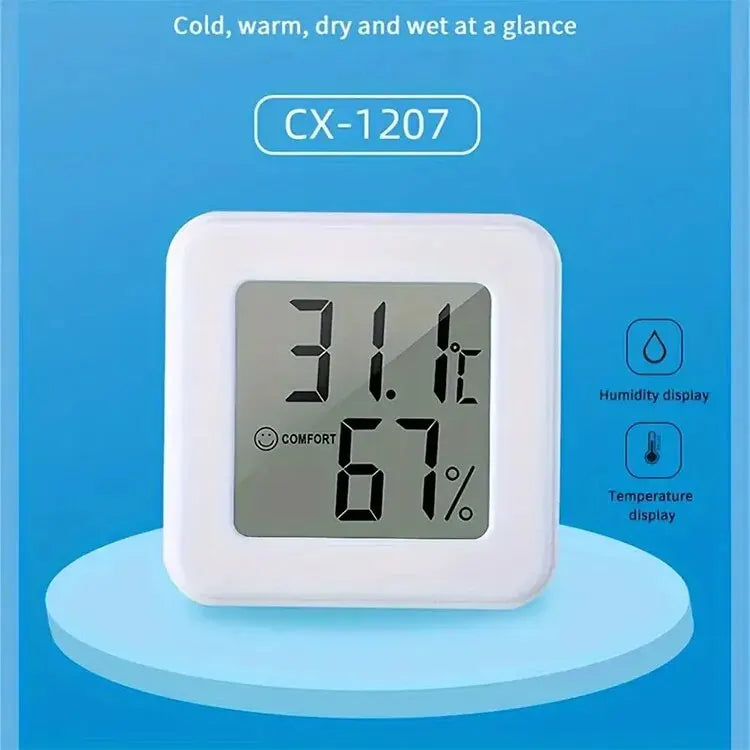 Indoor Mini Temperature and Humidity Meter, Bedroom Temperature Meter, Portable Electronic Digital Display, Humidity and Tempera