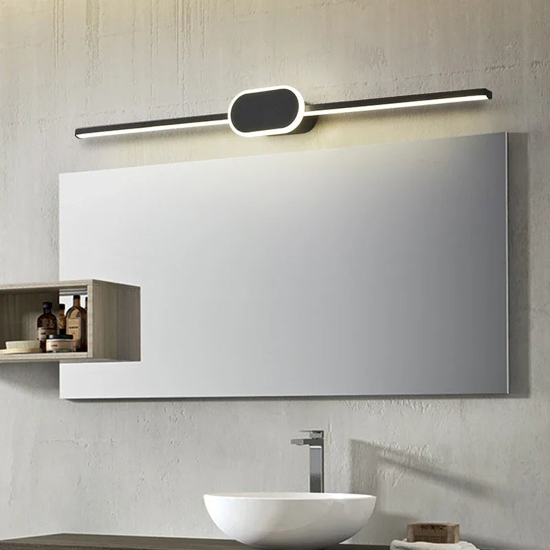 Modern LED Wall Light Bathroom Hardwares LED Wall Lamp Three Colors Lights Aluminum Led Bathroom Bath Mirror Line Lamp