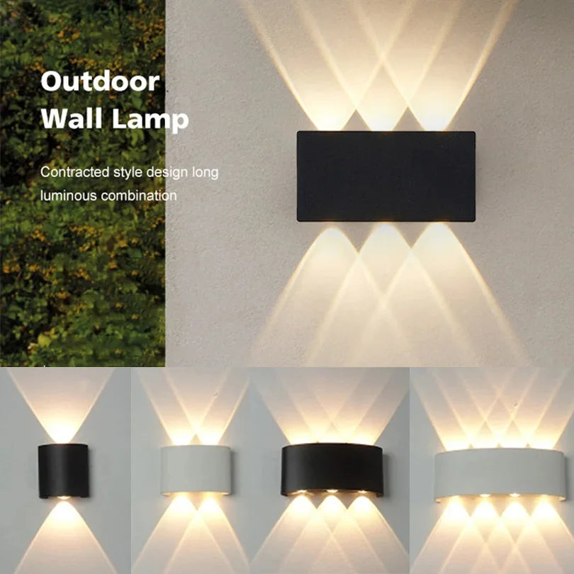 LED Wall Lamp Outdoor Waterproof IP66 Interior Wall Light 2W 4W 6W 8W 10W minimalist creative bedroom bedside lamp