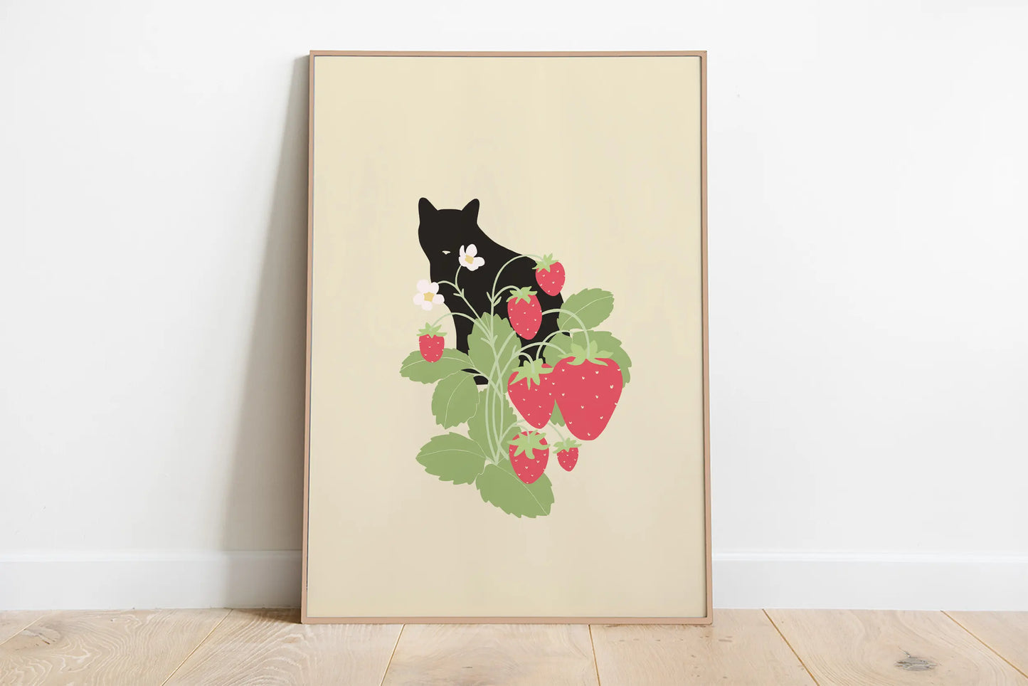 Minimalist Aesthetic Cute Animal Wall Art Illustration Poster Sleepy Kitties Canvas Painting Home Decor Cat Lover Gift