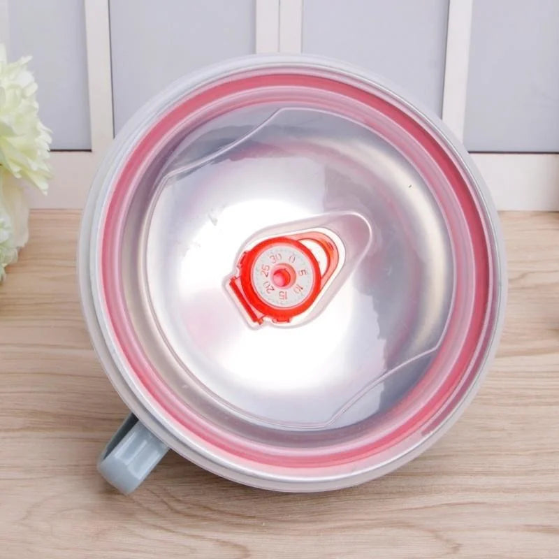 1PCS Stainless Steel Bowl with Handle Solid Color Anti Scalding Instant Noodles  Mixing Bowl Kitchen Tableware Food  Accessory