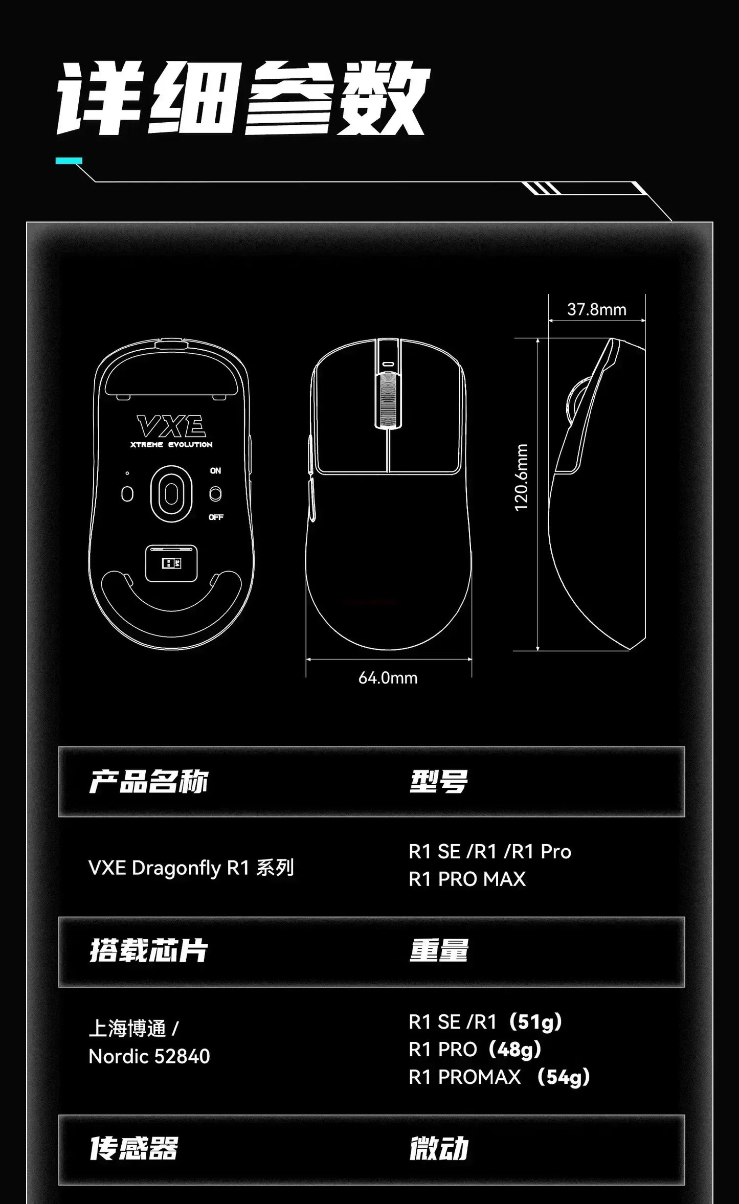 Vxe Dragonfly R1 Pro Max Wireless Mouse R1 Se Light Weight Paw3395 Nordic52840 2khz Smart Speed X Low Delay Fps Game Mouse Gift