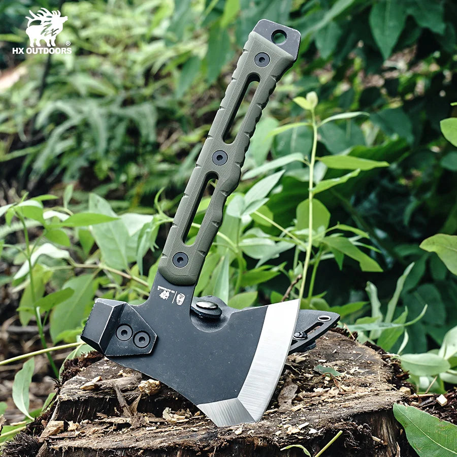 HX OUTDOORS Tactical Axe Tomahawk Stainless Steel Outdoor Tool, Hunting Camping Survival Axes Hand Tool Fire Axe ,Hatchet Axes