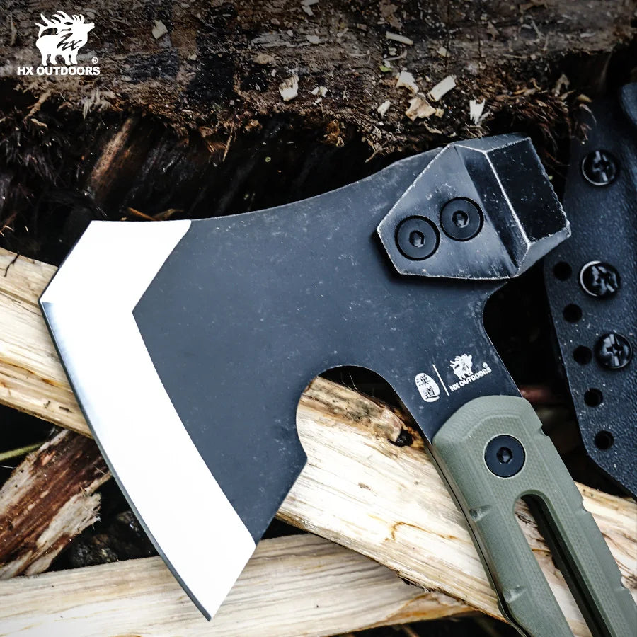 HX OUTDOORS Tactical Axe Tomahawk Stainless Steel Outdoor Tool, Hunting Camping Survival Axes Hand Tool Fire Axe ,Hatchet Axes