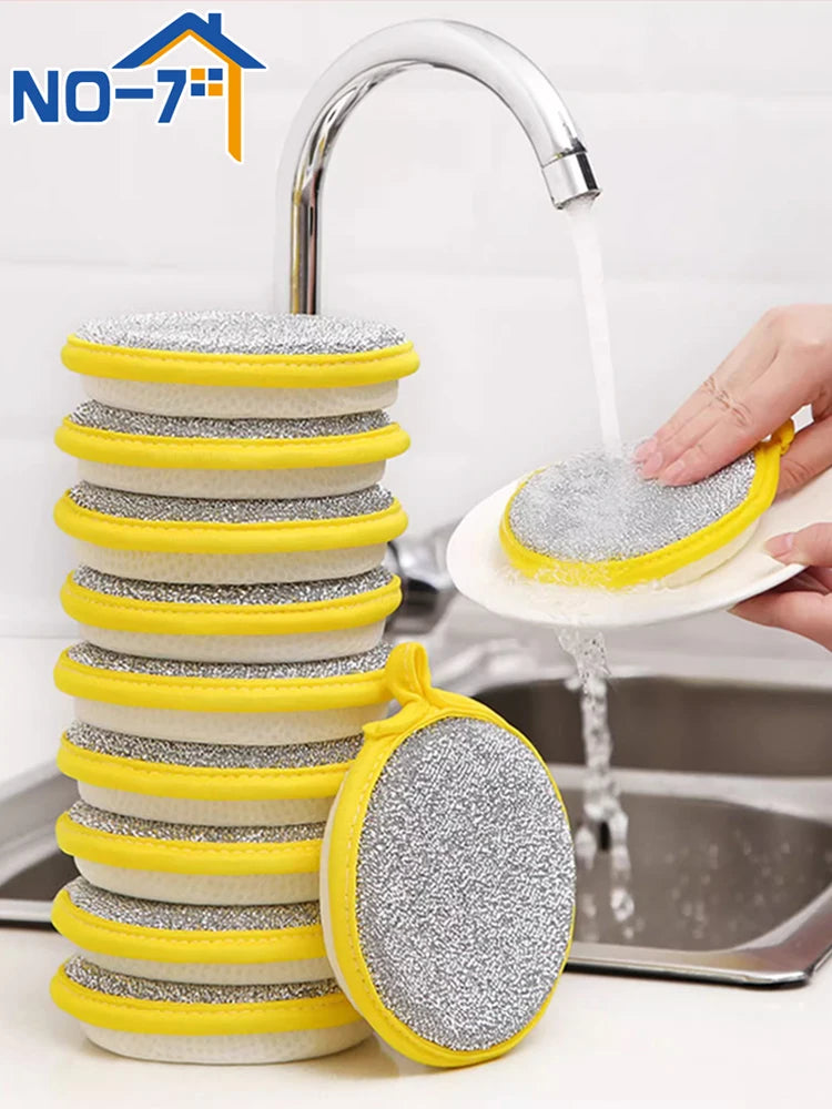 Dishwashing Sponge Reusable Washable Sponges Double Side Magic Sponge To Wash Dishes Useful Things for Kitchen Clean Tools