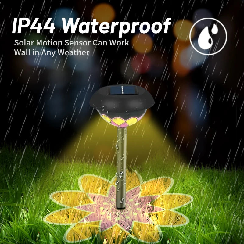 Solar Projection Lamp Desktop Lawn Lights Outdoor Waterproof Garden Courtyard Lamp Landscape Ground Insertion Light Garden Decor