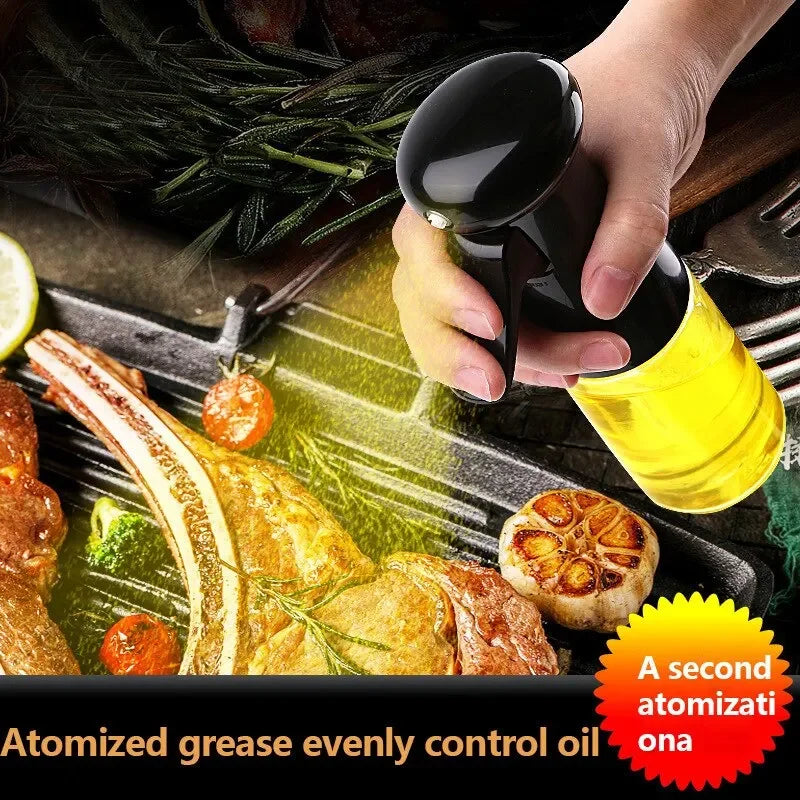 Cookware Bbq Transparent Cooking Oil Bottle Olive Oil Spray for Fitness Sauce Sprayer Set Tableware Kitchen Dining Bar Home