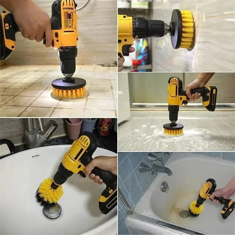 Electric Drill Household Multifunctional Kitchen Bathroom Carpet Ceramic Tile Polishing Cleaning Disc Brush