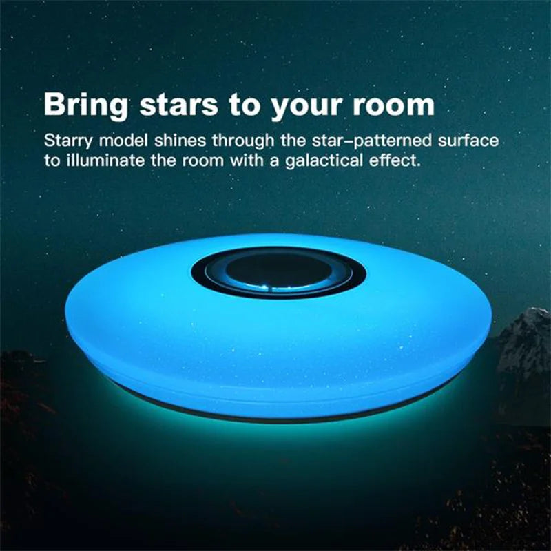 MARPOU RGB Ceiling Lamps  Smart Modern Ceiling Lighting AC 220V Music Remote Application Control Bluetooth Speaker Indoor Decor