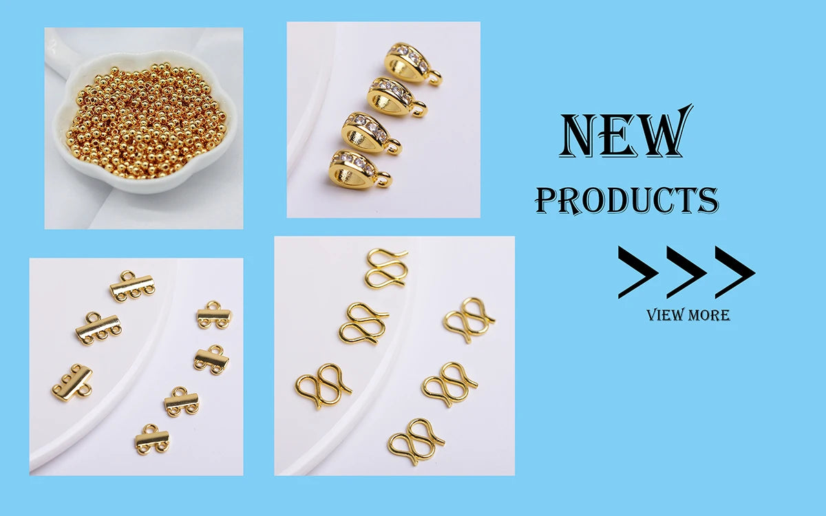 10/20Pcs Earwires Hooks For Earring 18K Gold Plated Brass Inlaid Zircon Earrring Clasp Hooks Fittings,Accessories For Earrings