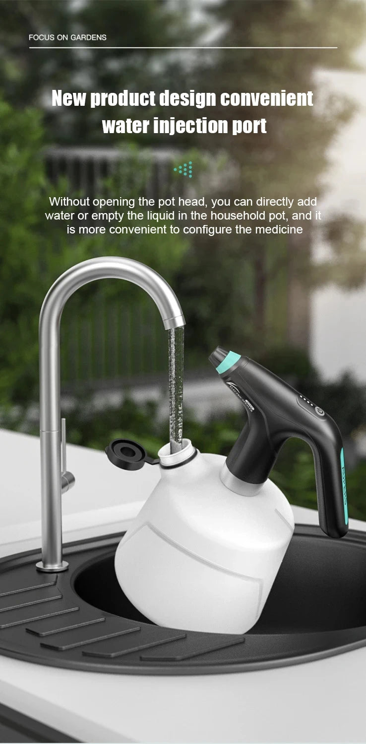 2L Electric Plant Spray Bottle Automatic Watering Fogger USB Electric Sanitizing Sprayer Watering Machine Plants Garden Tool