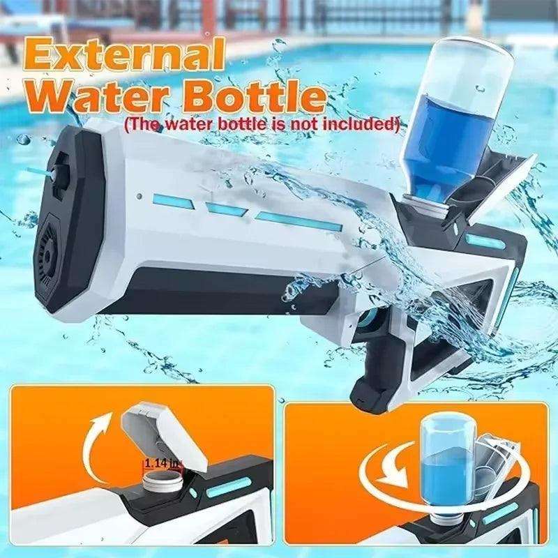 Electric continuous water gun for children's toys, automatic water absorption, strong water spray, high-pressure water spray gun