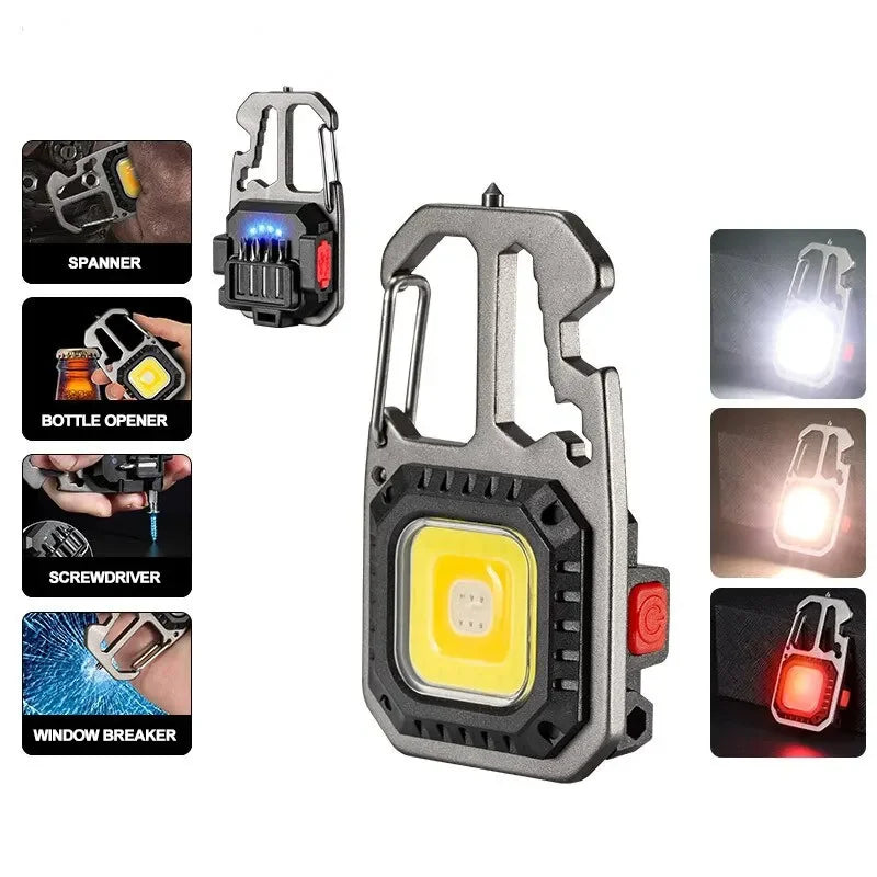 Self Defense Flashlight Ultra Small Mini LED Light Small Flashlight Keychain Light Strong Light Ultra Light Portable Flashlight