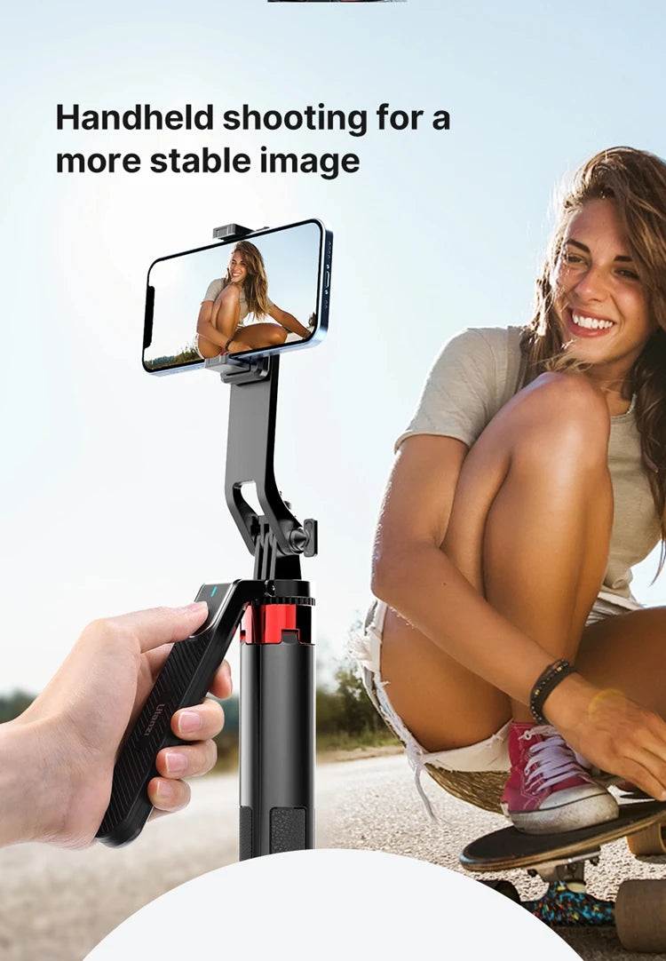 Ulanzi MA09 1.8m Selfie Stick Tripod for iPhone 16 15 14 13 12 Pro Max Phone with Remote Control with Panoramic Ball head Holder