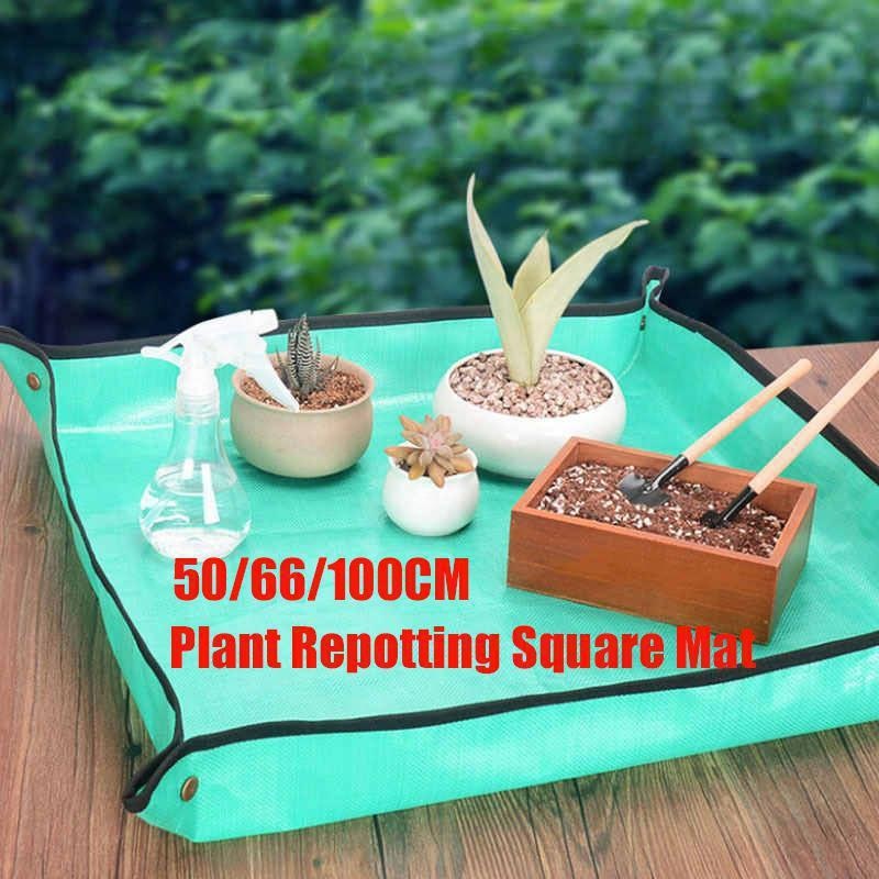 Planting Mat 50cm-100cm Gardening Potting Pad Foldable Garden Plant Flower Pot Transplanting Waterproof Mats