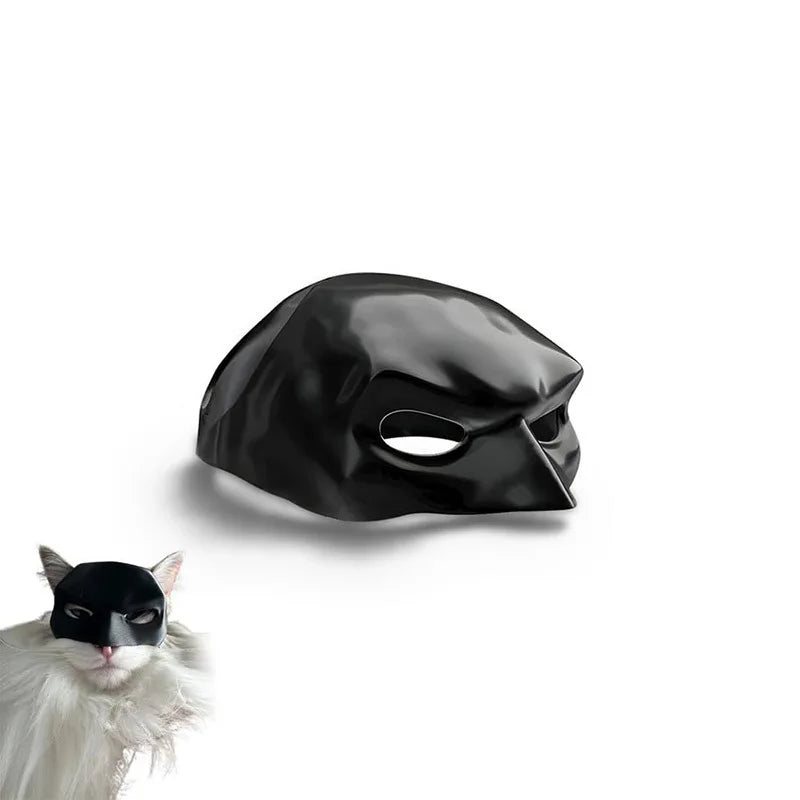 Bat Cat Avenger Mask Cosplay Creative Black Cat Bat Mask Decorative Bat Man Cat Mask Cat Face Mask for Halloween Cosplay