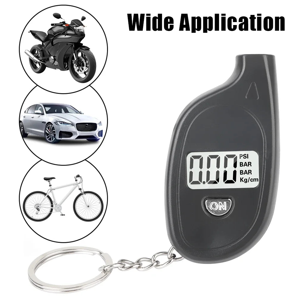 High precision electronic digital display tire pressure gauge essential for self driving trips Mini car tire pressure gauge Mult