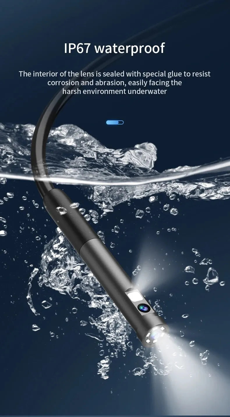 Single/Dual Lens Wifi Endoscope Camera Android Mini Car Inspection Camera for Iphone IOS Waterproof Pipeline Borescope Type C